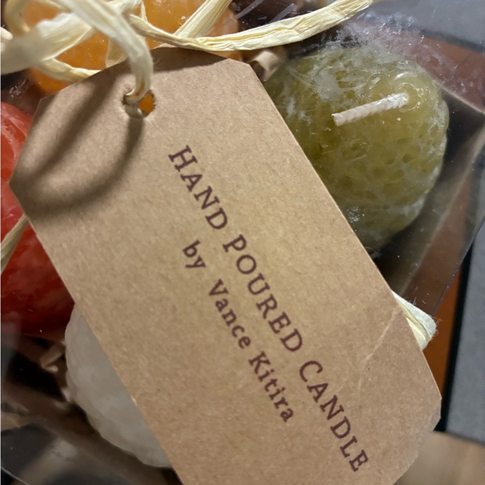 NWT 🍁 🍂 AUTUMN COLORS Hand Poured Candle Set - - Picture 3 of 7